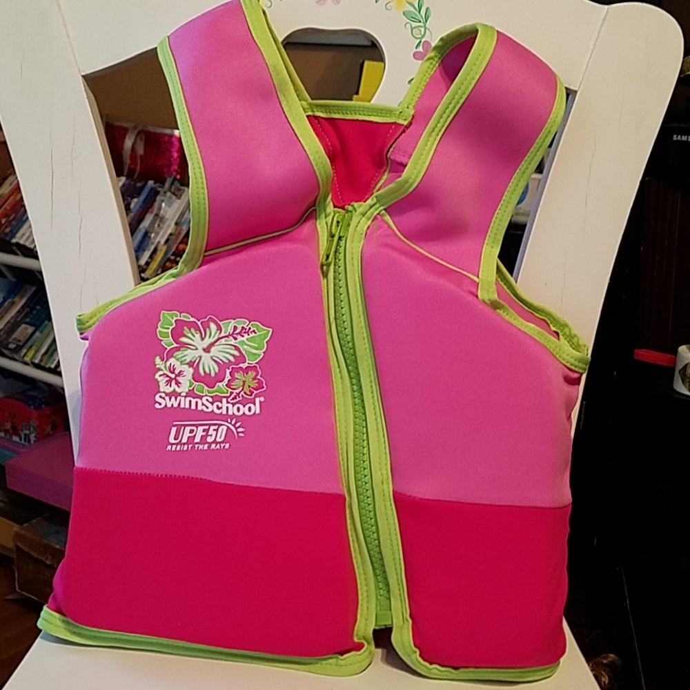 Toddler Swim School Girls Life Preserver Vest